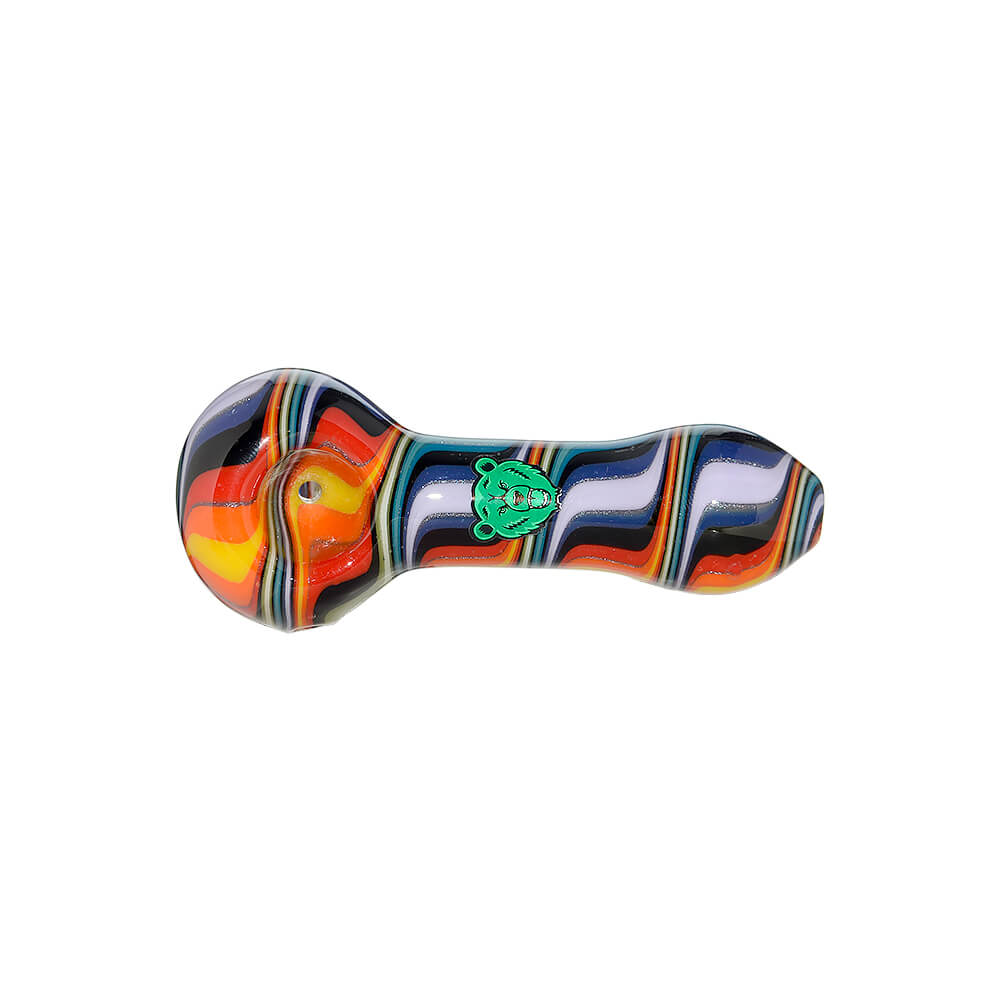 Hand-Blown Wigwag Spoon Pipe