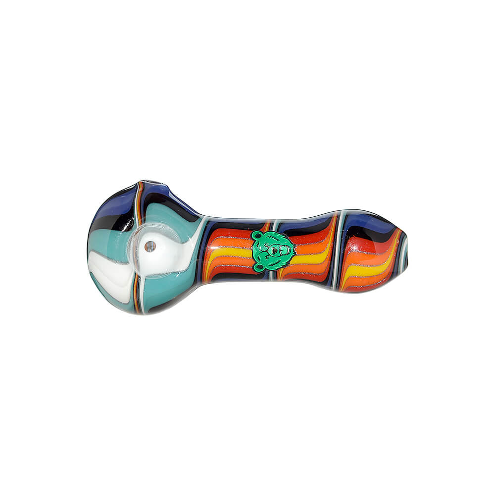Hand-Blown Wigwag Spoon Pipe