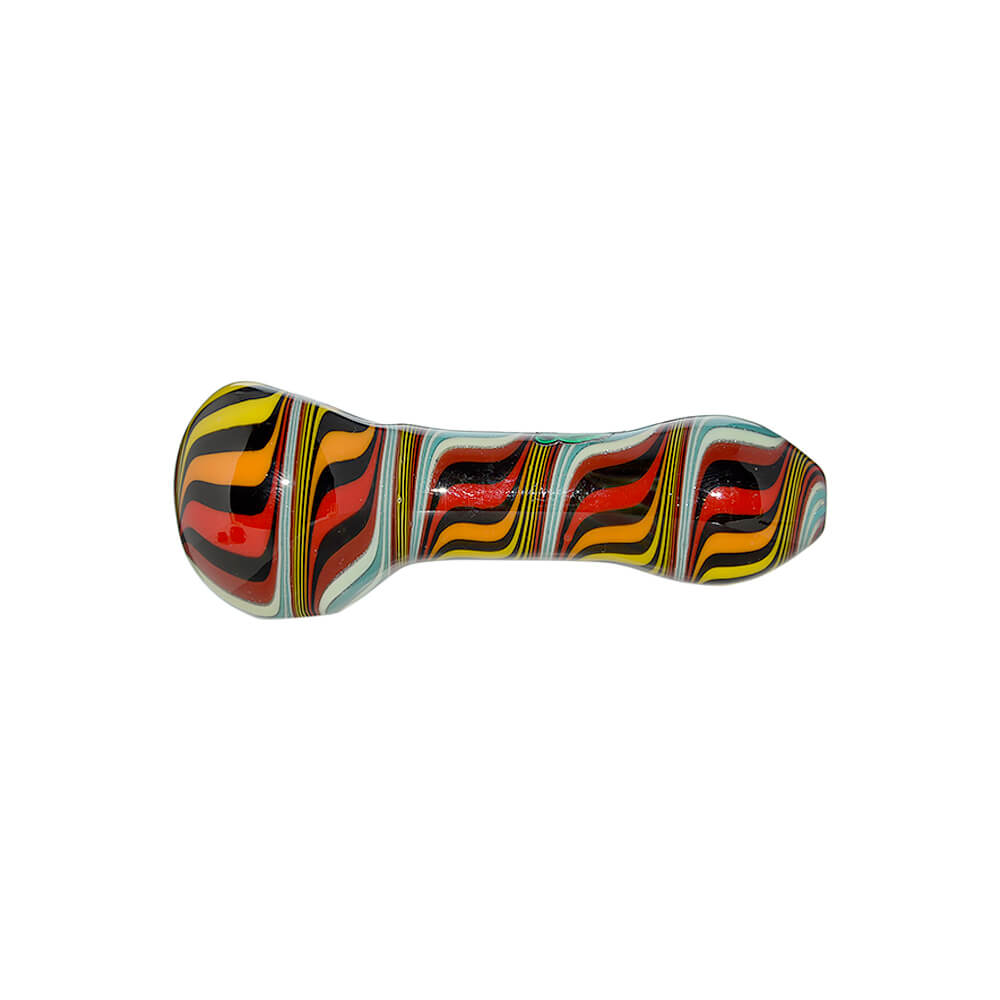 Hand-Blown Wigwag Spoon Pipe