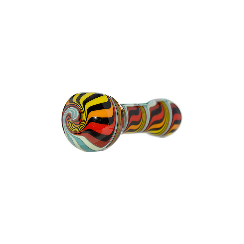 Hand-Blown Wigwag Spoon Pipe
