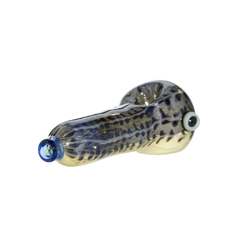 Calibear Handmade Glass Fish Spoon Pipe