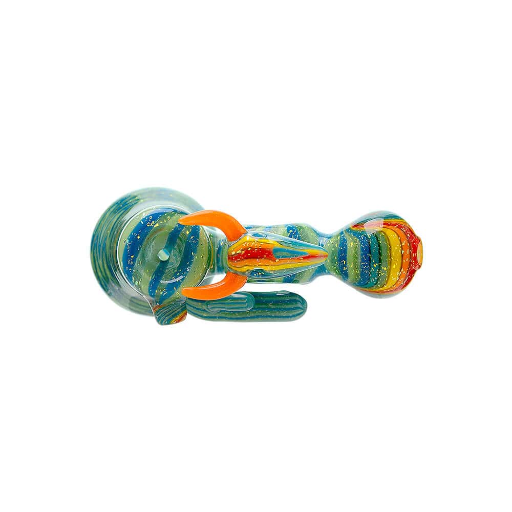 Heady Cactus Hand Pipe W/ Ox Skull | Calibear