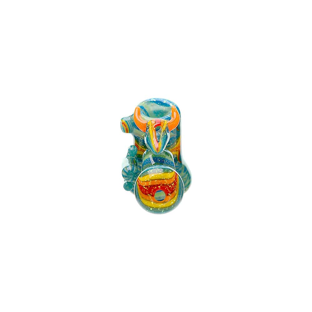 Heady Cactus Hand Pipe W/ Ox Skull | Calibear