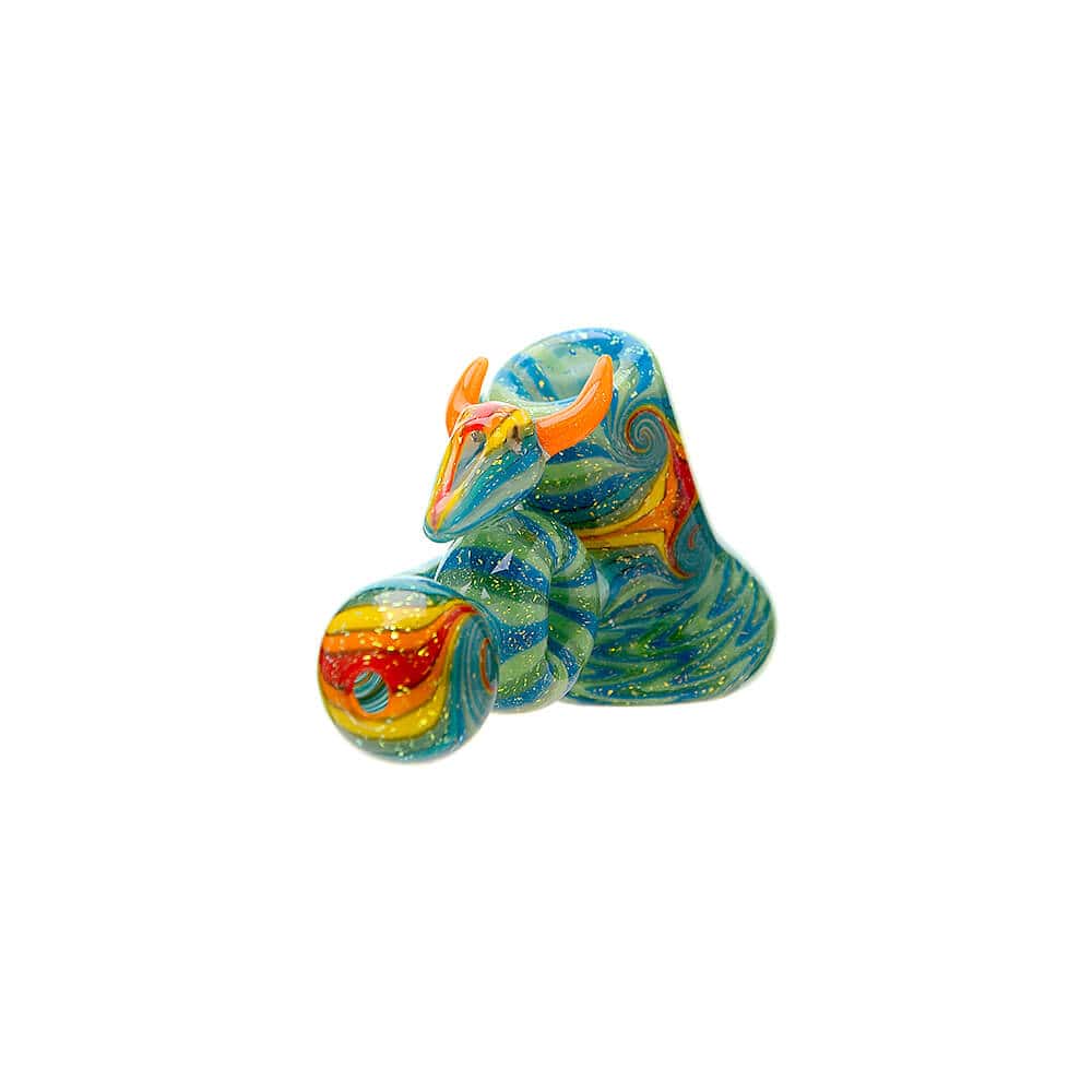Heady Cactus Hand Pipe W/ Ox Skull | Calibear