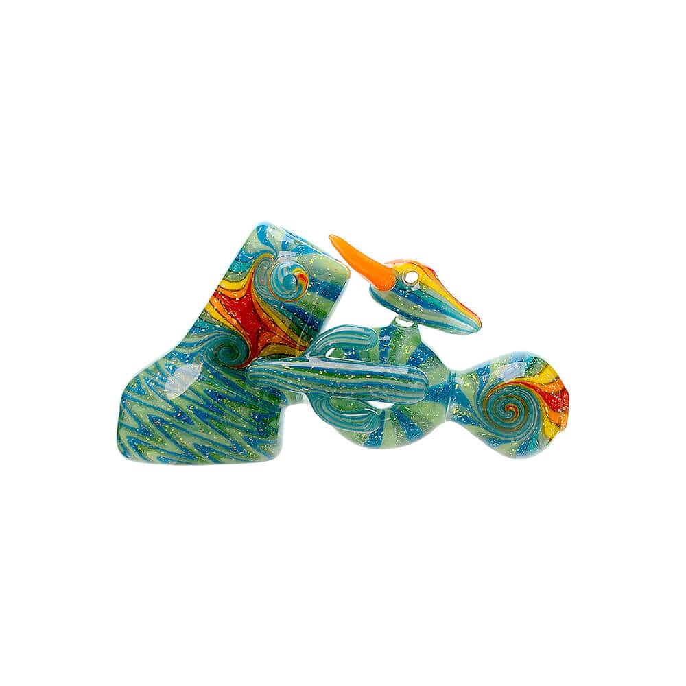 Heady Cactus Hand Pipe W/ Ox Skull | Calibear