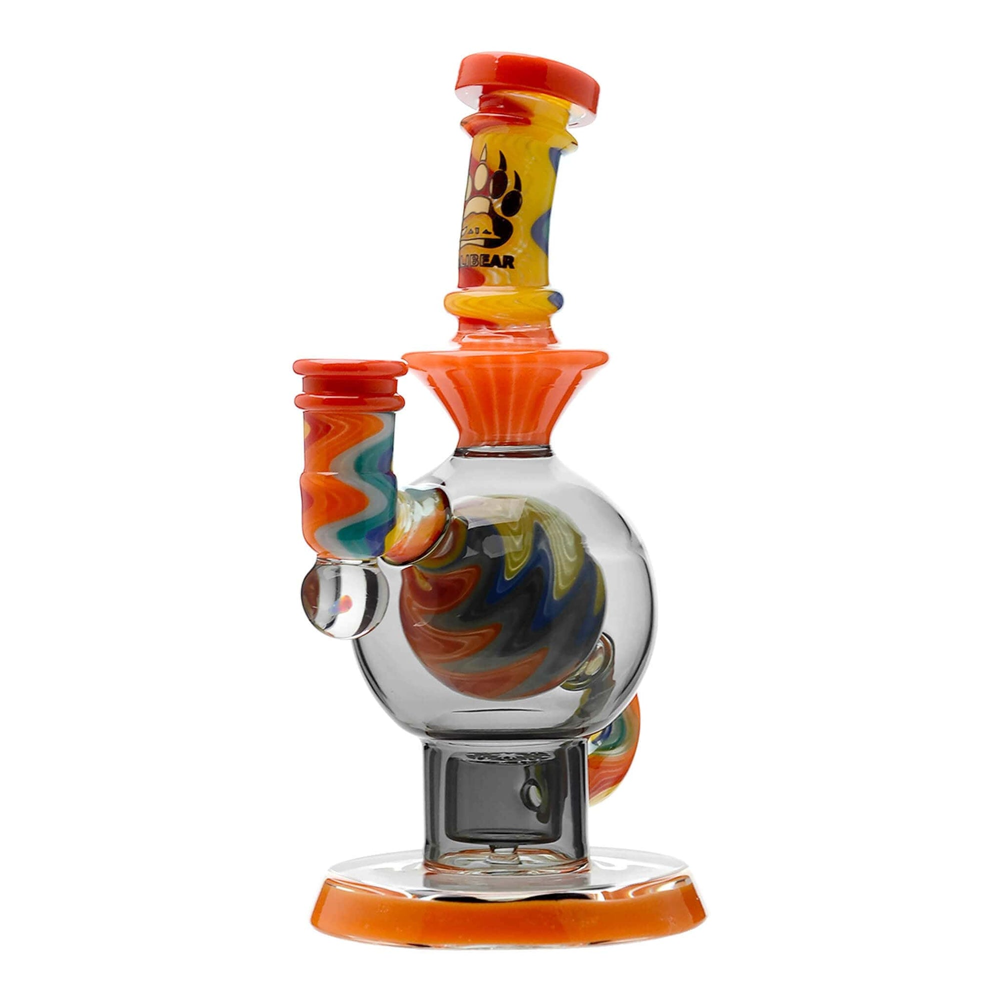 Calibear Heady Wigwag Ball Rig Encased Opal W/ Flower of Life Perc