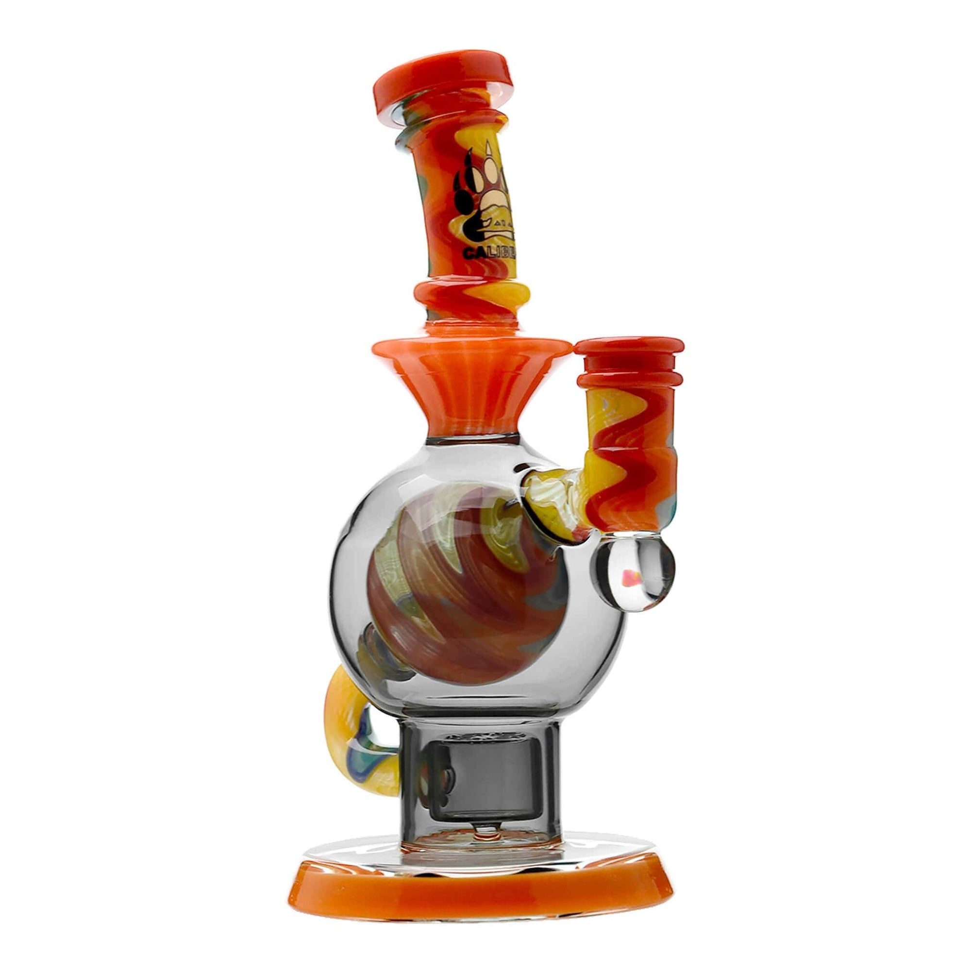 Calibear Heady Wigwag Ball Rig Encased Opal W/ Flower of Life Perc
