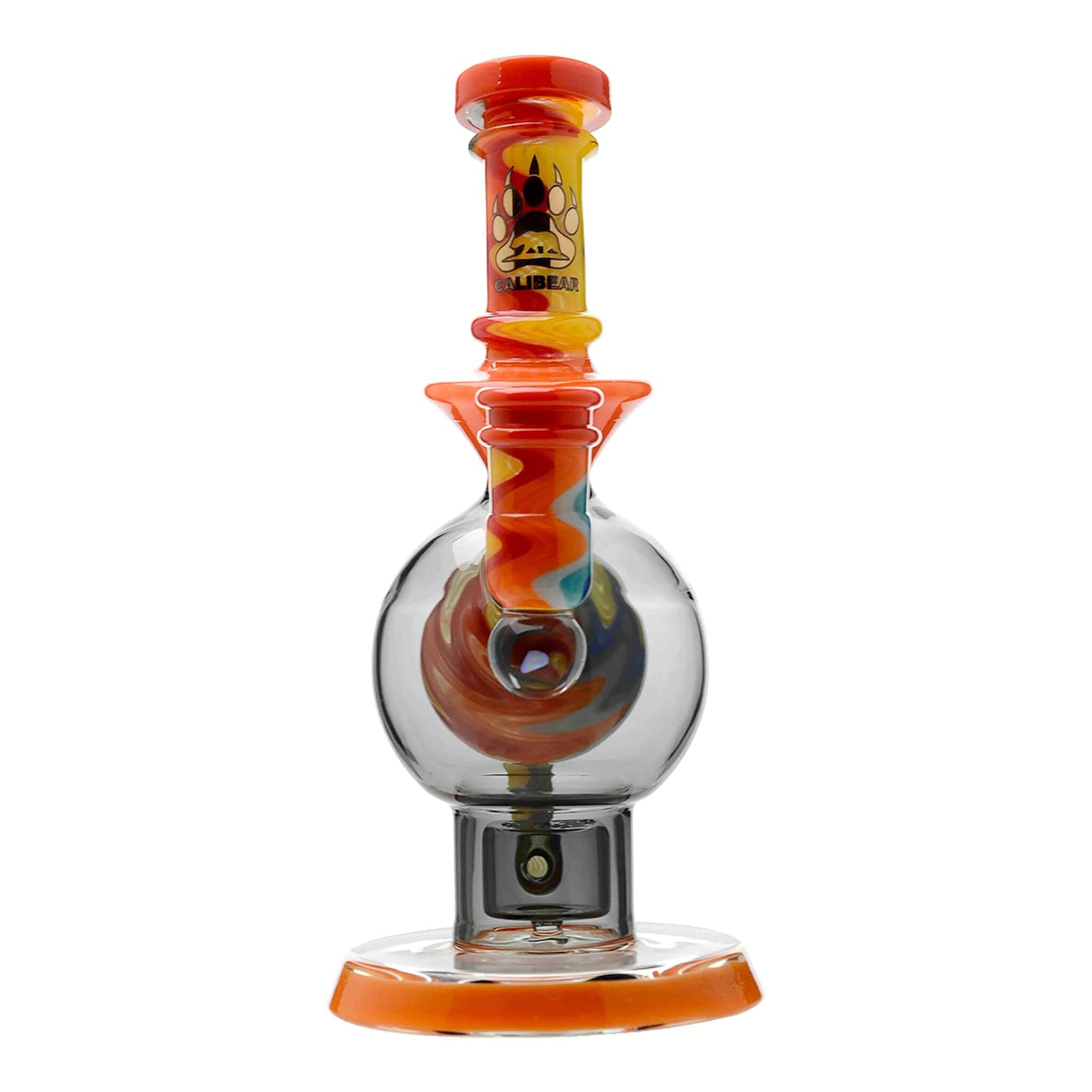 Calibear Heady Wigwag Ball Rig Encased Opal W/ Flower of Life Perc