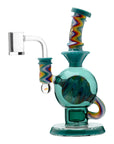 Calibear Heady Wigwag Ball Rig Encased Opal W/ Flower of Life Perc