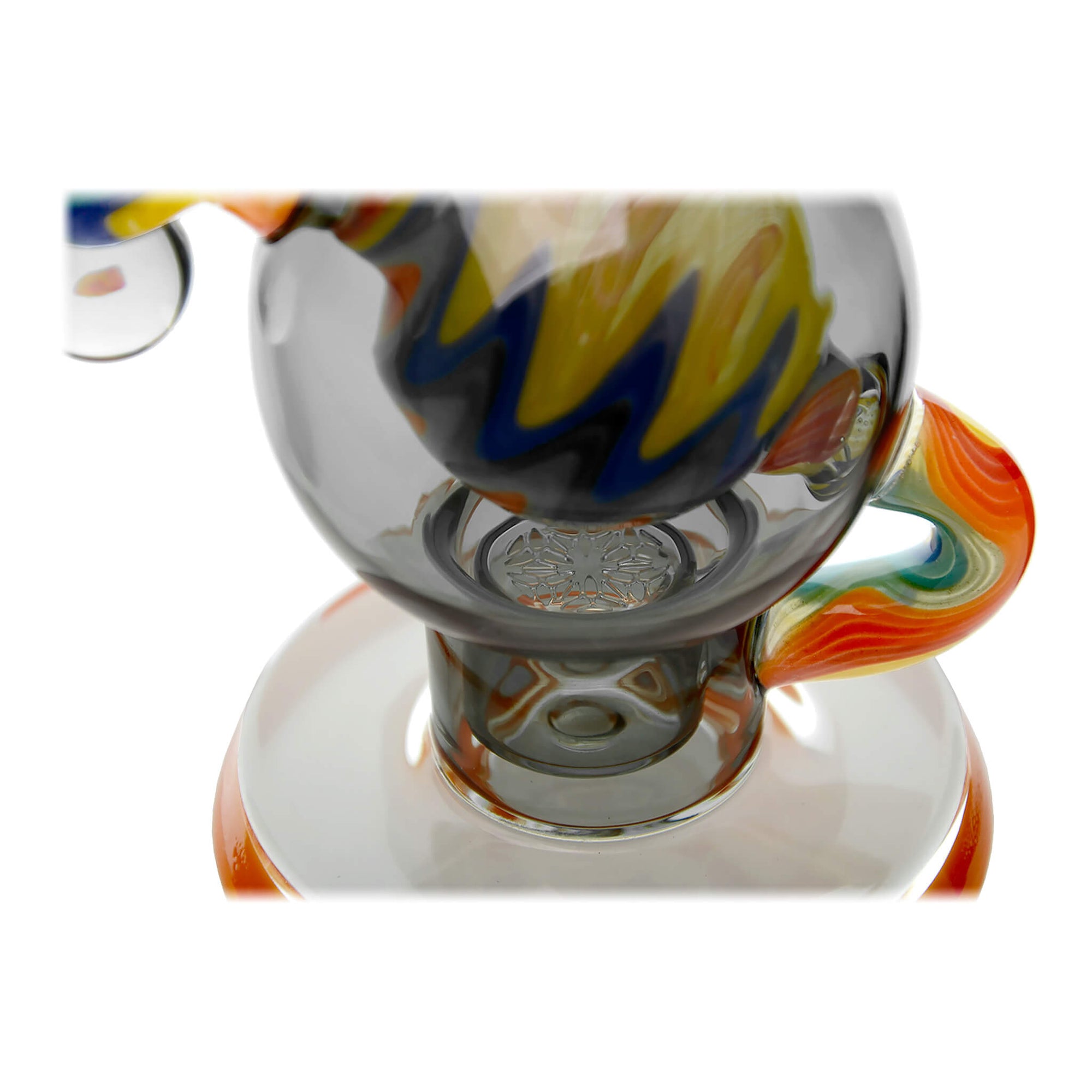 Calibear Heady Wigwag Ball Rig Encased Opal W/ Flower of Life Perc
