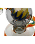 Calibear Heady Wigwag Ball Rig Encased Opal W/ Flower of Life Perc