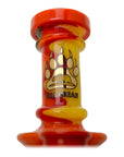 Calibear Heady Wigwag Ball Rig Encased Opal W/ Flower of Life Perc