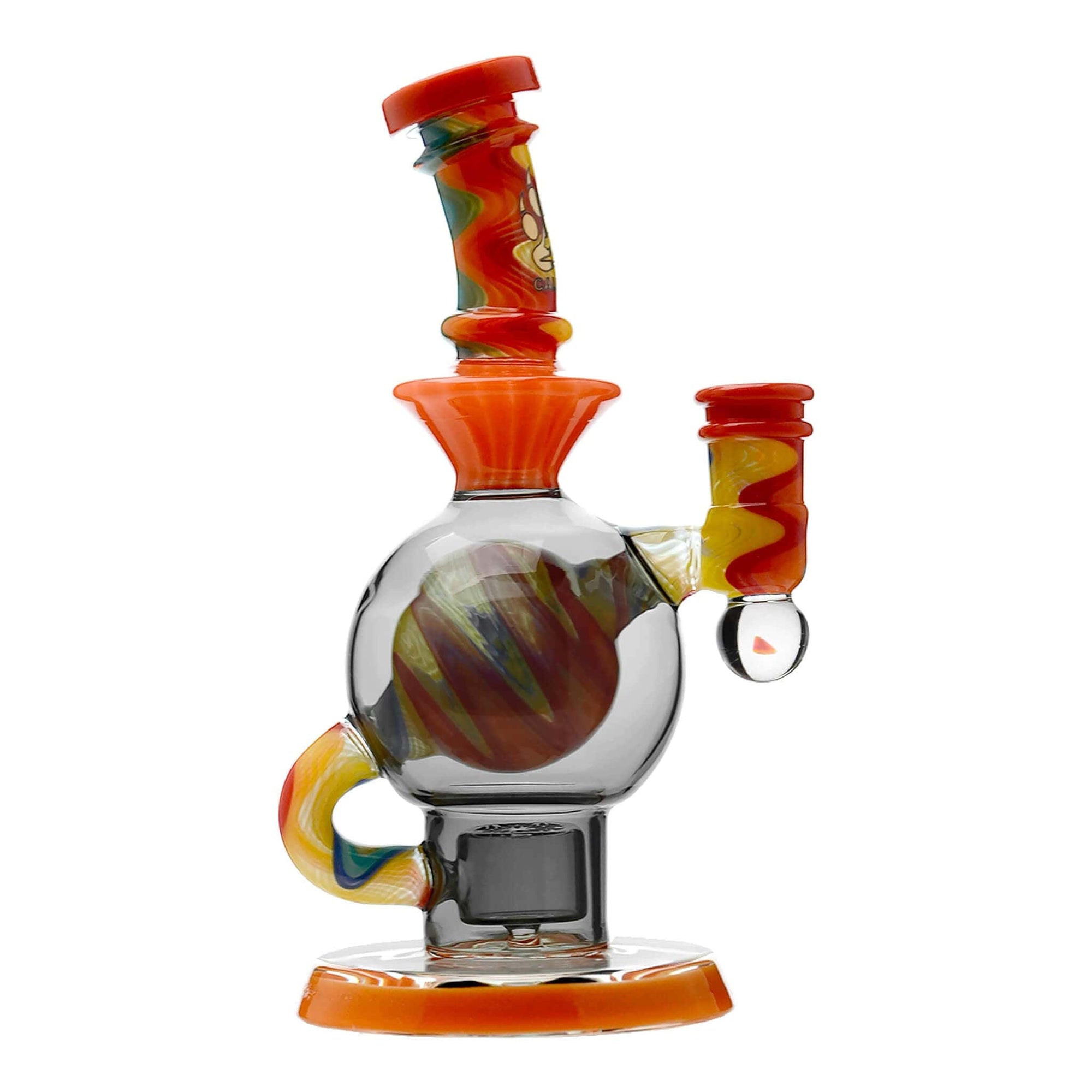 Calibear Heady Wigwag Ball Rig Encased Opal W/ Flower of Life Perc