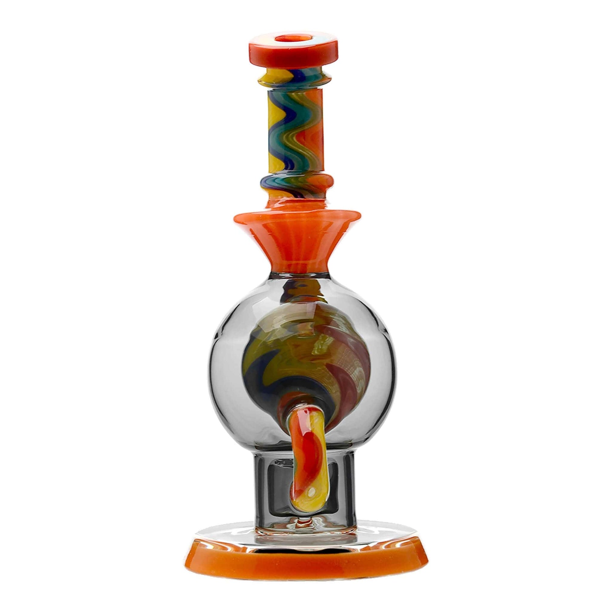 Calibear Heady Wigwag Ball Rig Encased Opal W/ Flower of Life Perc