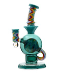 Calibear Heady Wigwag Ball Rig Encased Opal W/ Flower of Life Perc