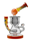 Calibear Heady Wigwag Klein Recycler W/ Encased Opal