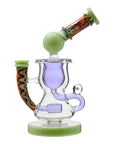 Calibear Heady Wigwag Klein Recycler W/ Encased Opal