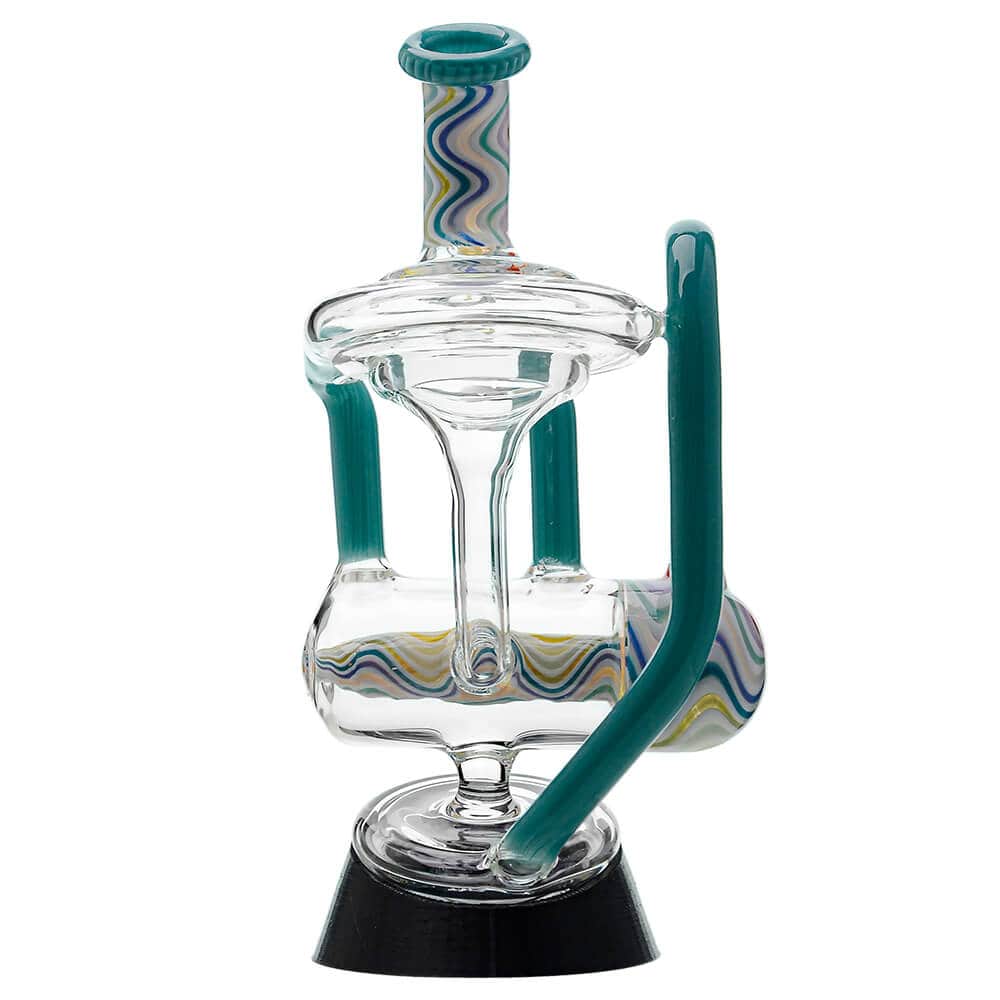 Heady Wigwag Puffco Peak OG &amp; Pro Glass Attachment Encased W/ Opal