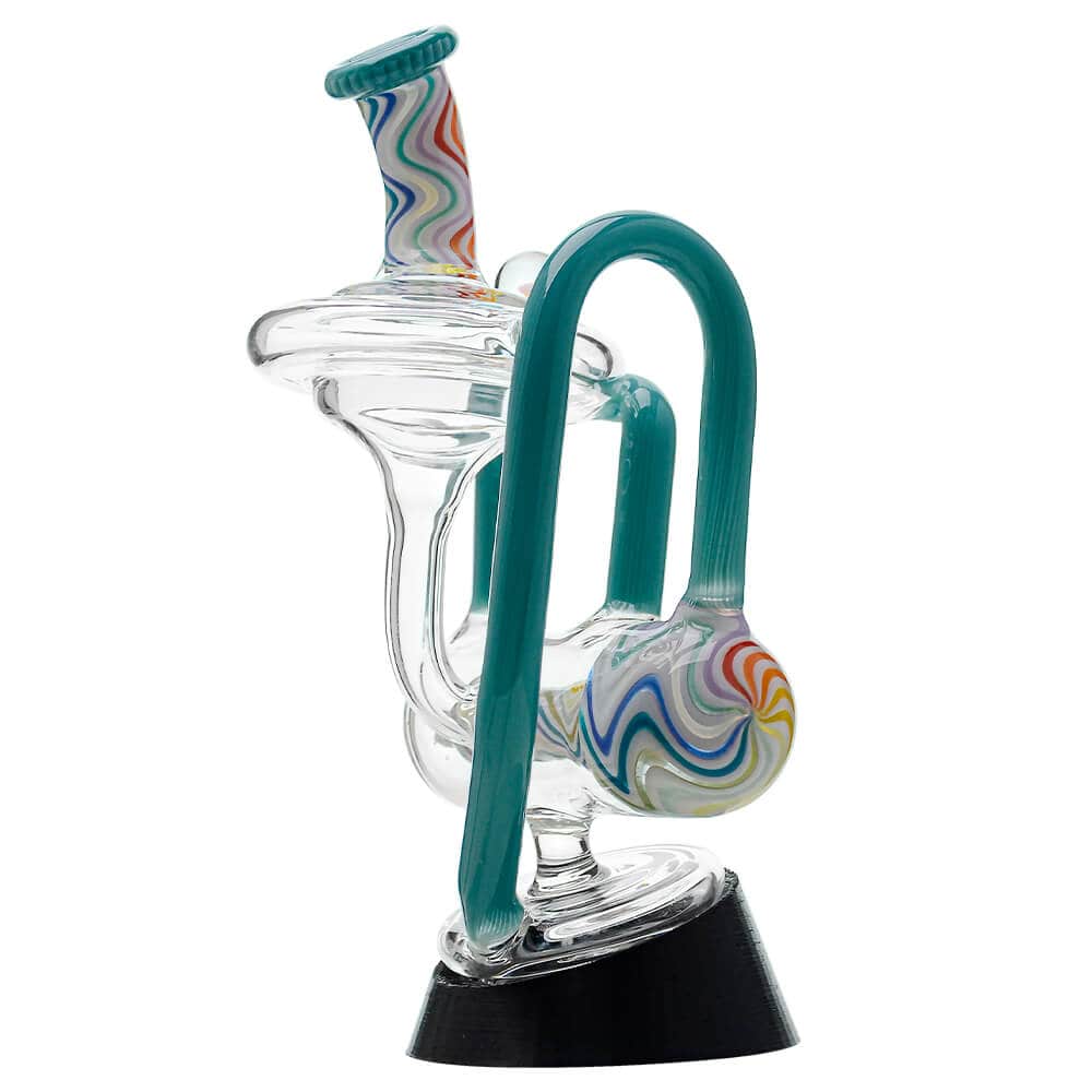 Heady Wigwag Puffco Peak OG &amp; Pro Glass Attachment Encased W/ Opal