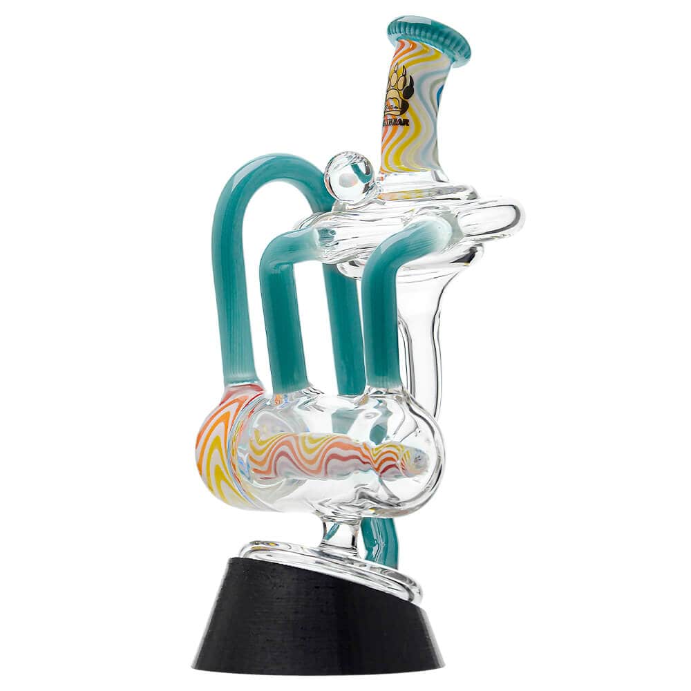 Heady Wigwag Puffco Peak OG &amp; Pro Glass Attachment Encased W/ Opal