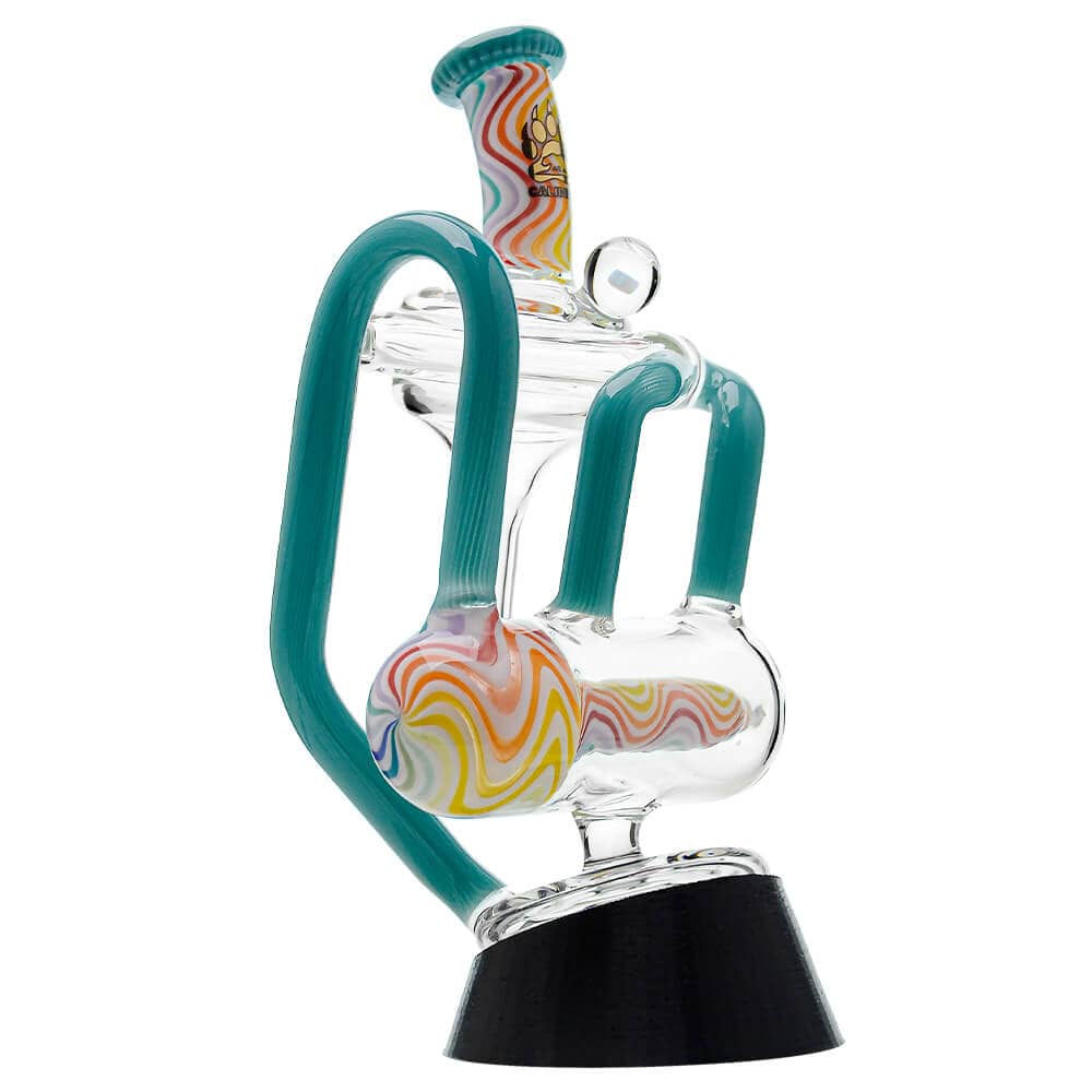Heady Wigwag Puffco Peak OG &amp; Pro Glass Attachment Encased W/ Opal