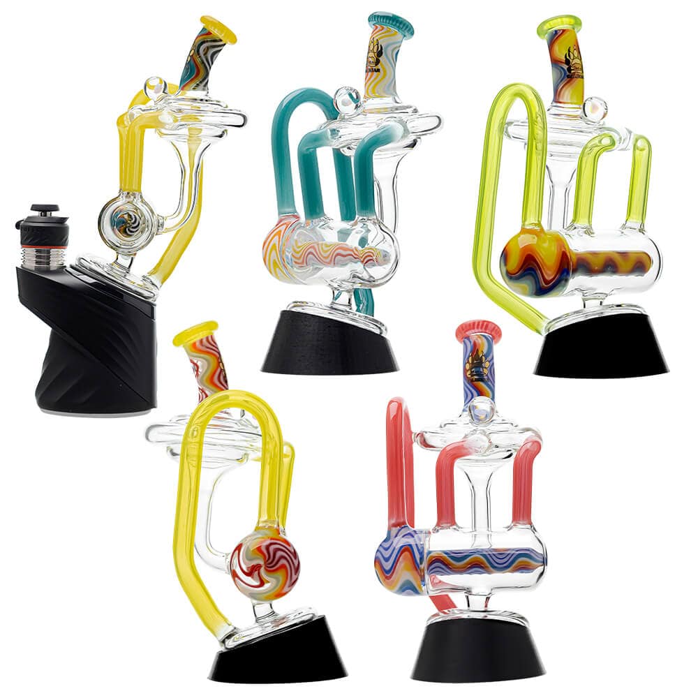 Heady Wigwag Puffco Peak OG &amp; Pro Glass Attachment Encased W/ Opal