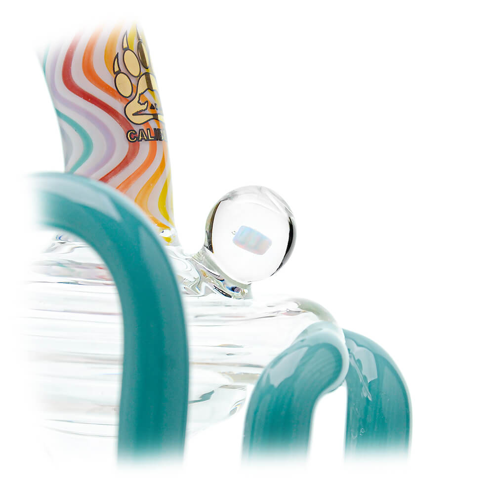 Heady Wigwag Puffco Peak OG &amp; Pro Glass Attachment Encased W/ Opal