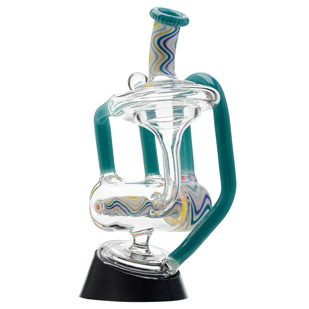 Heady Wigwag Puffco Peak OG &amp; Pro Glass Attachment Encased W/ Opal