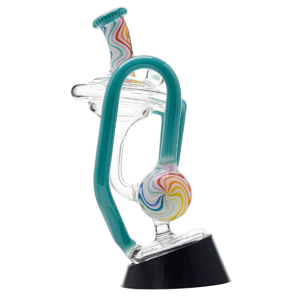 Heady Wigwag Puffco Peak OG &amp; Pro Glass Attachment Encased W/ Opal