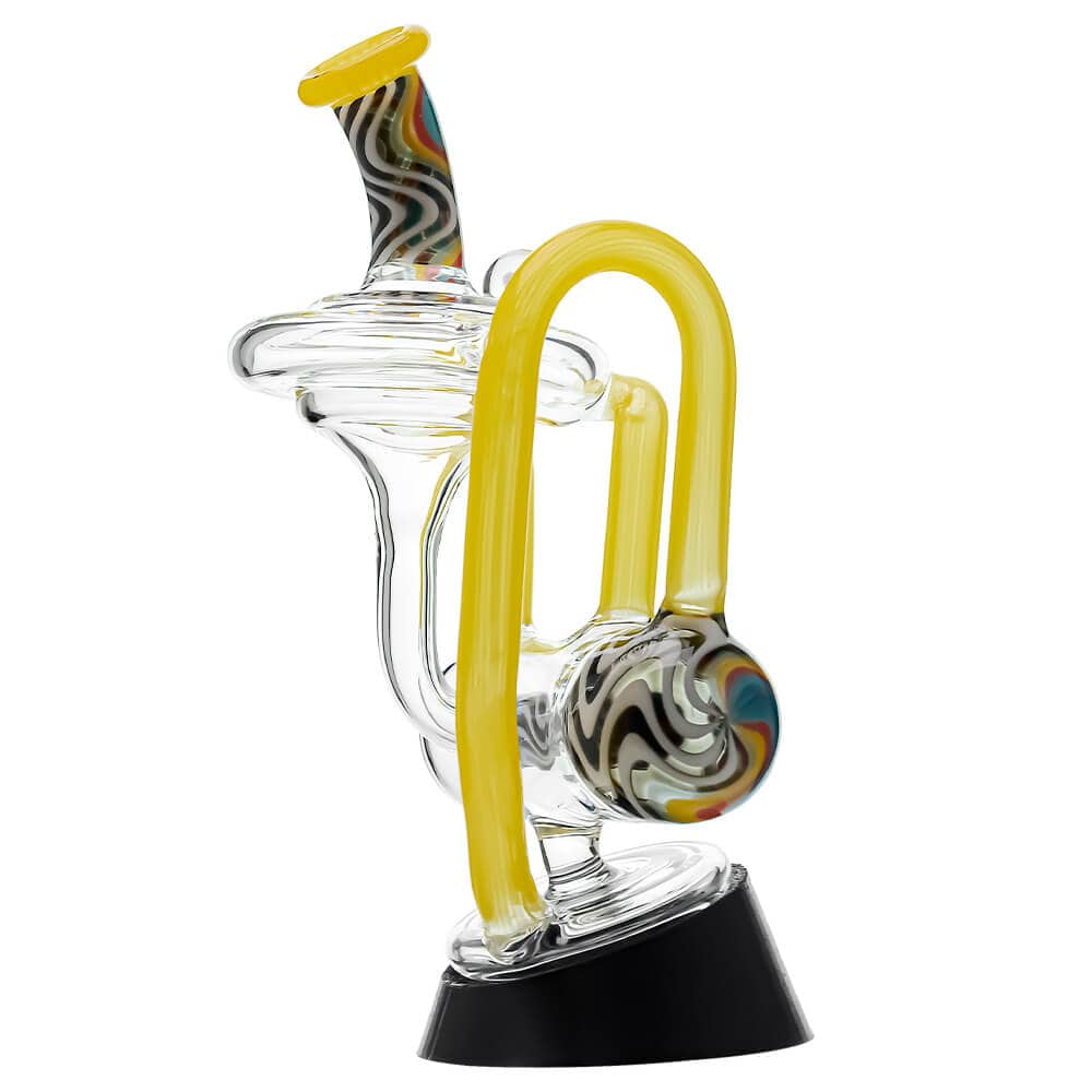 Heady Wigwag Puffco Peak OG &amp; Pro Glass Attachment Encased W/ Opal