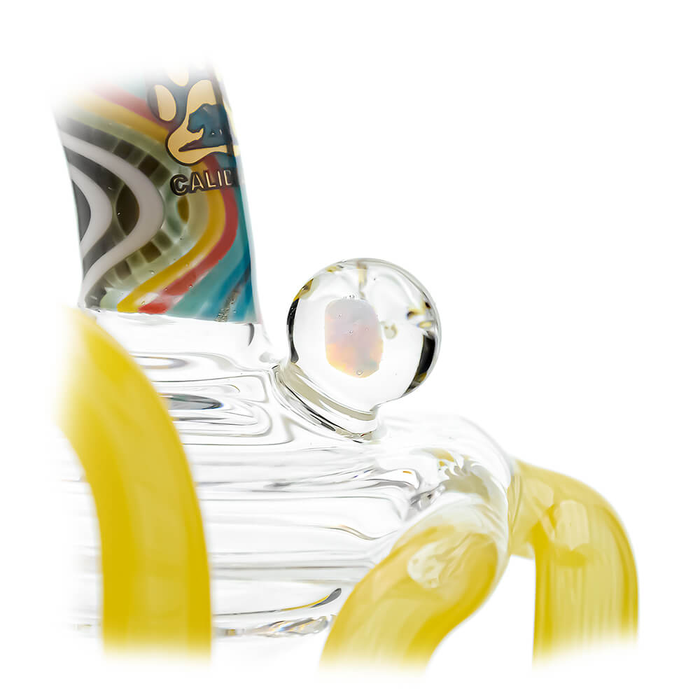 Heady Wigwag Puffco Peak OG &amp; Pro Glass Attachment Encased W/ Opal