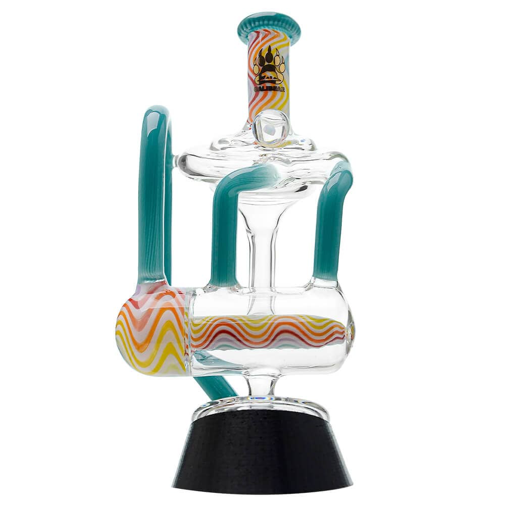 Heady Wigwag Puffco Peak OG &amp; Pro Glass Attachment Encased W/ Opal