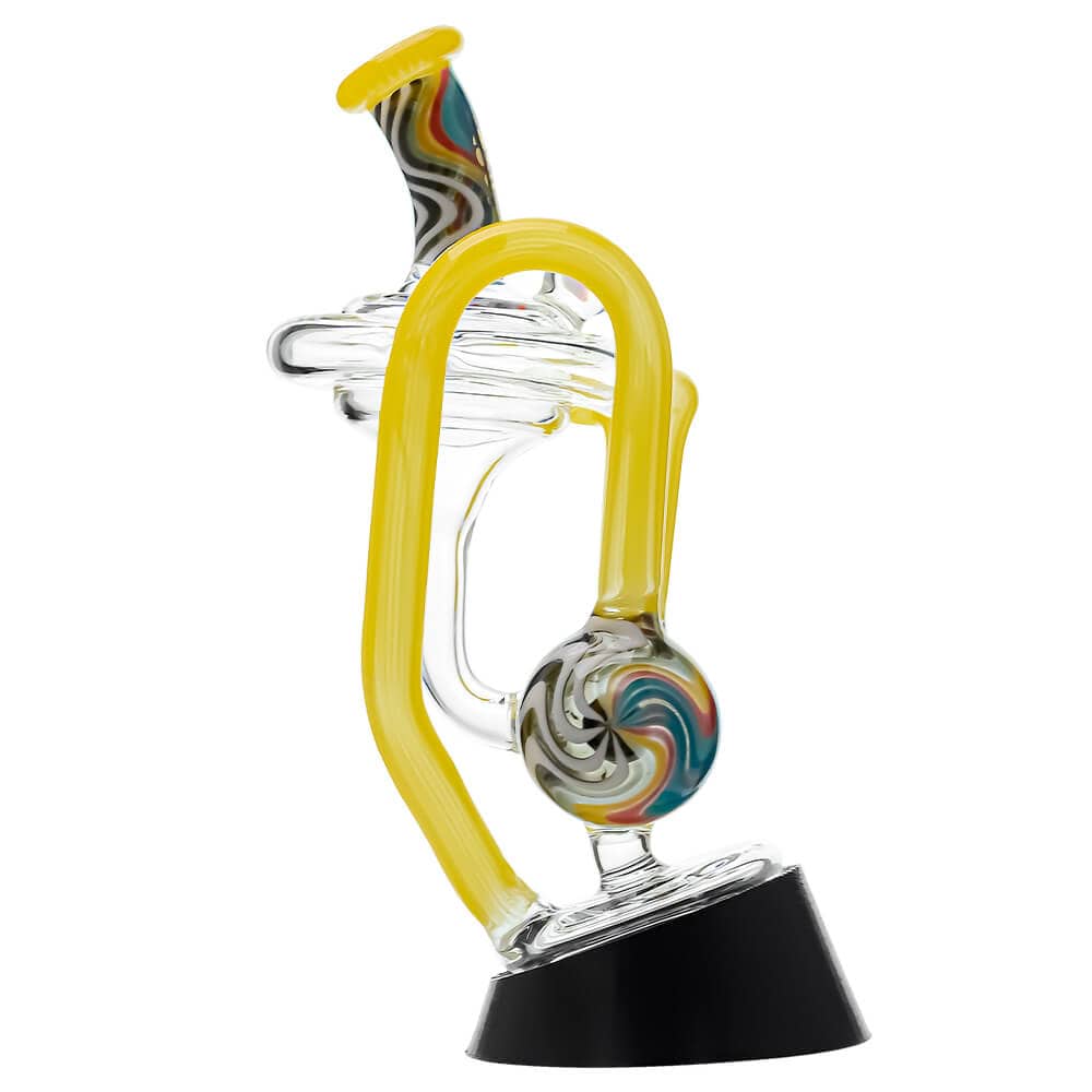 Heady Wigwag Puffco Peak OG &amp; Pro Glass Attachment Encased W/ Opal