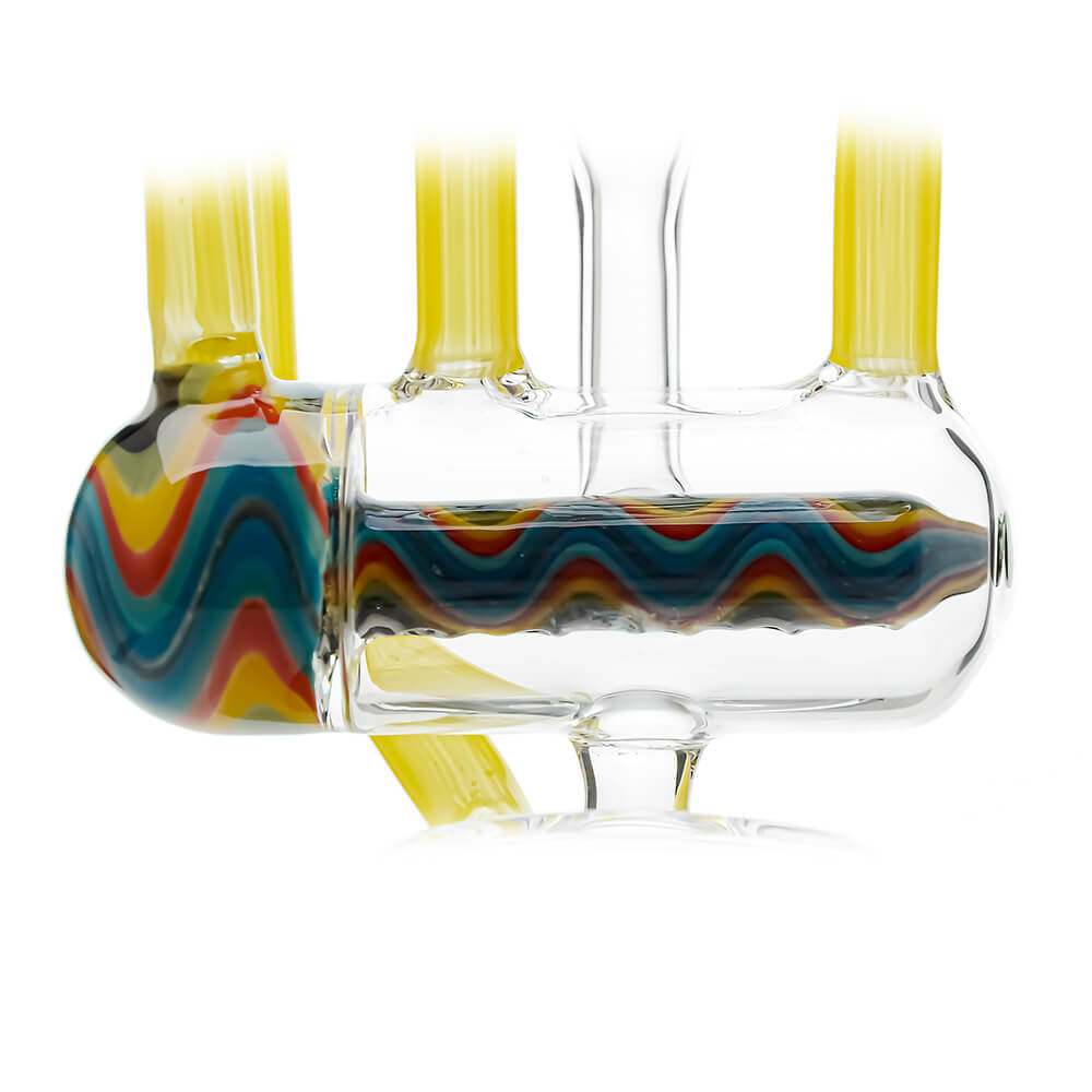 Heady Wigwag Puffco Peak OG &amp; Pro Glass Attachment Encased W/ Opal