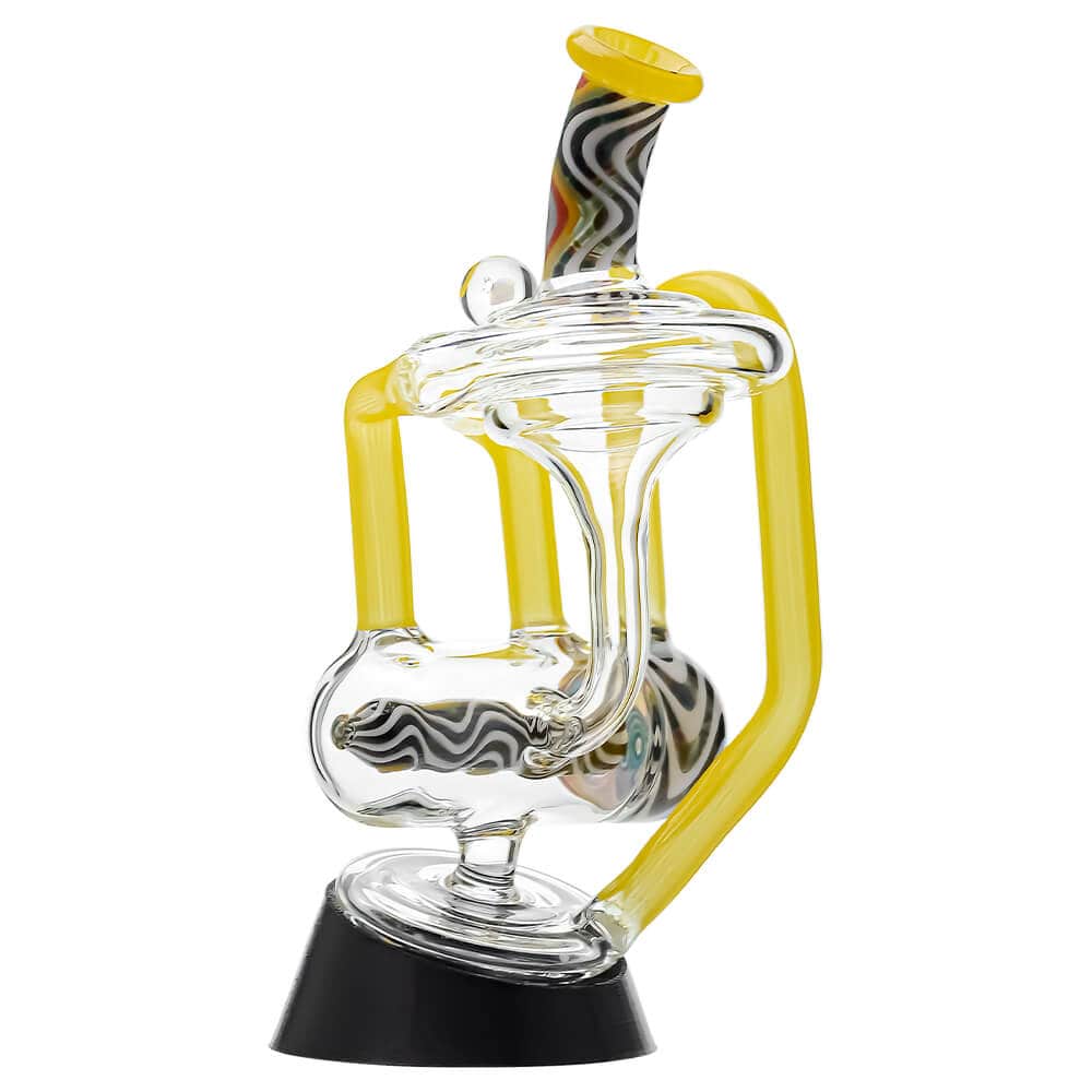 Heady Wigwag Puffco Peak OG &amp; Pro Glass Attachment Encased W/ Opal