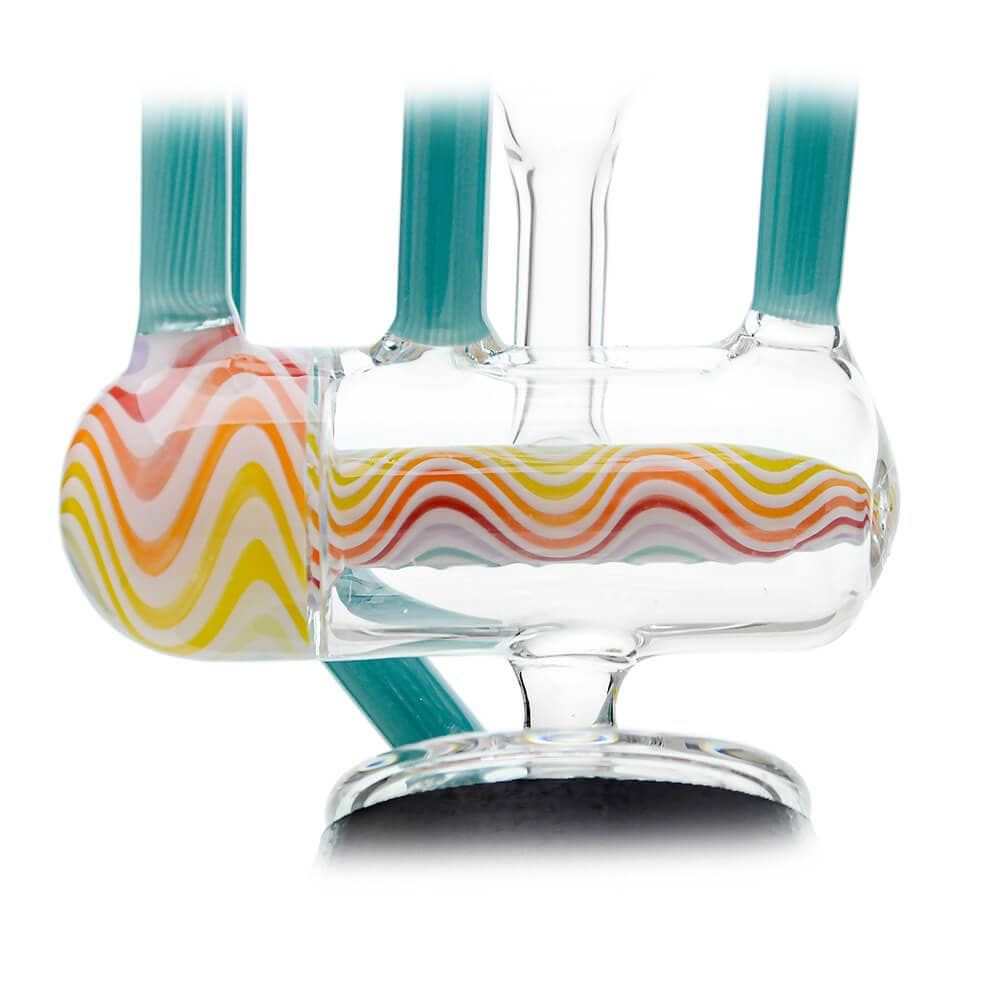 Heady Wigwag Puffco Peak OG &amp; Pro Glass Attachment Encased W/ Opal