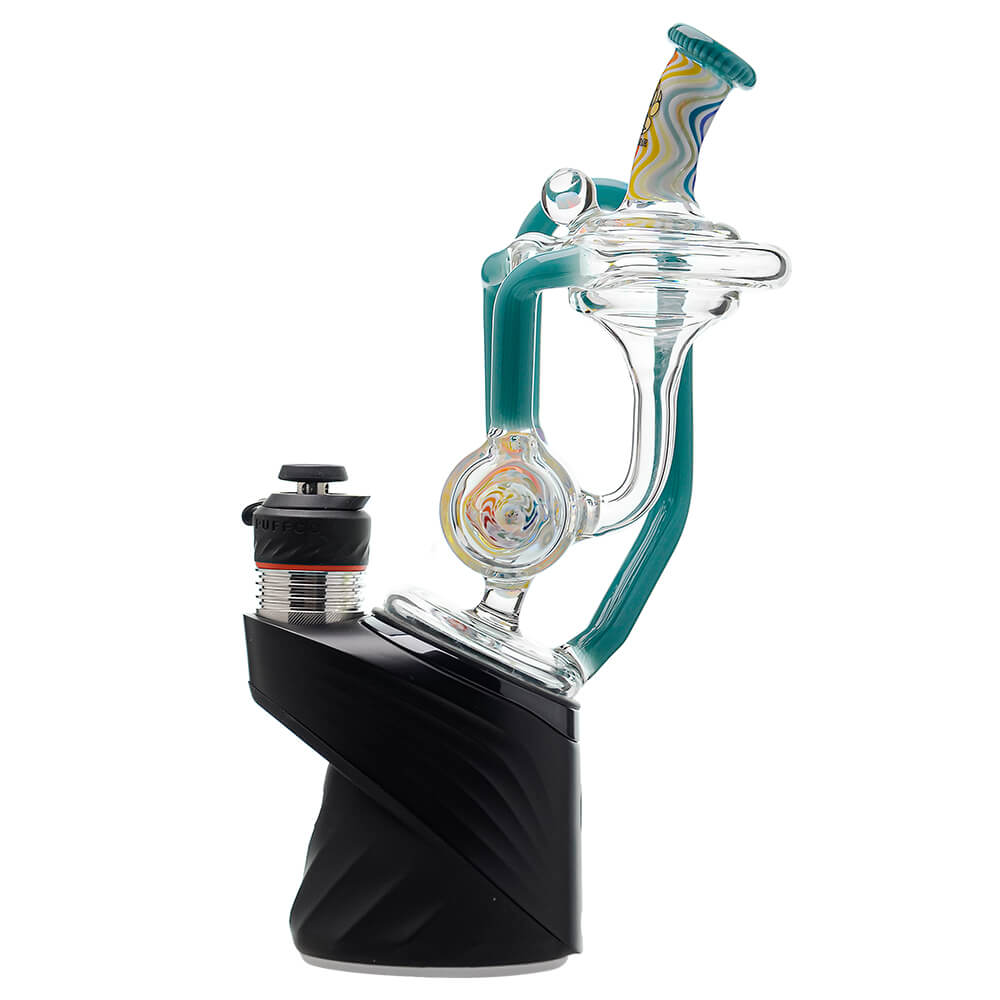 Heady Wigwag Puffco Peak OG &amp; Pro Glass Attachment Encased W/ Opal