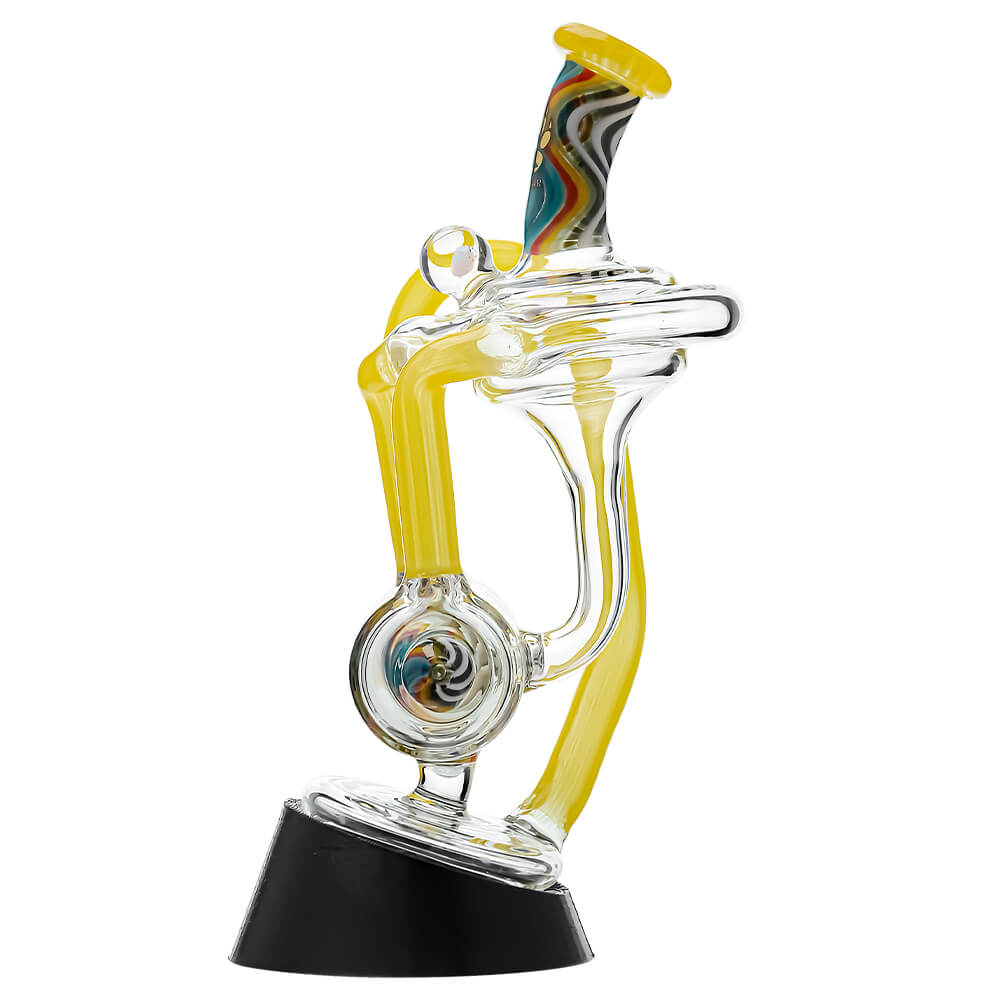 Heady Wigwag Puffco Peak OG &amp; Pro Glass Attachment Encased W/ Opal