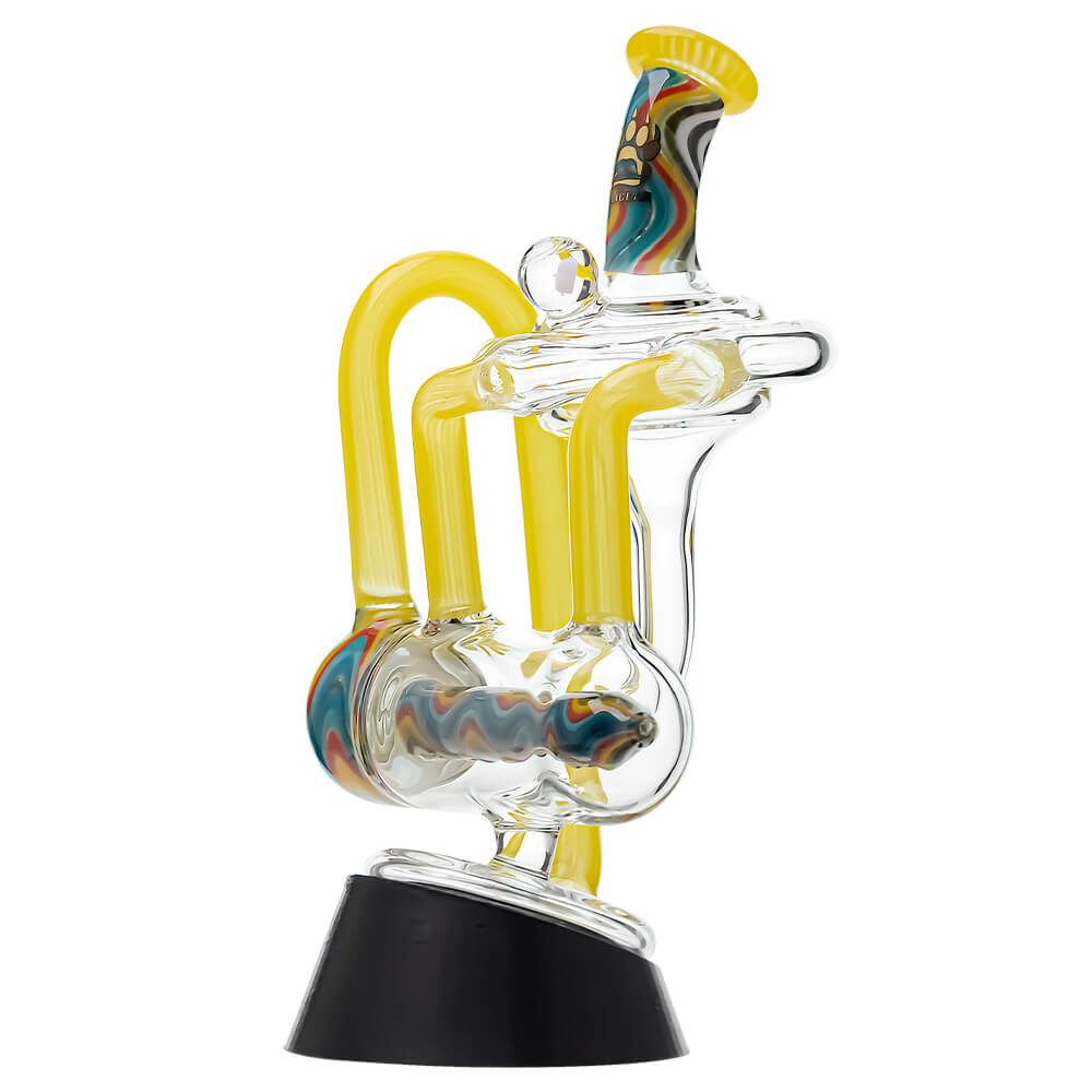 Heady Wigwag Puffco Peak OG &amp; Pro Glass Attachment Encased W/ Opal