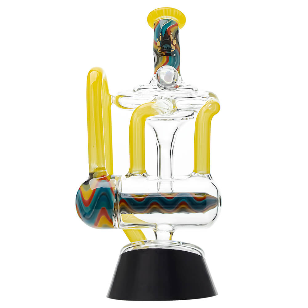 Heady Wigwag Puffco Peak OG &amp; Pro Glass Attachment Encased W/ Opal