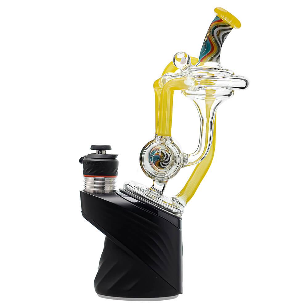 Heady Wigwag Puffco Peak OG &amp; Pro Glass Attachment Encased W/ Opal