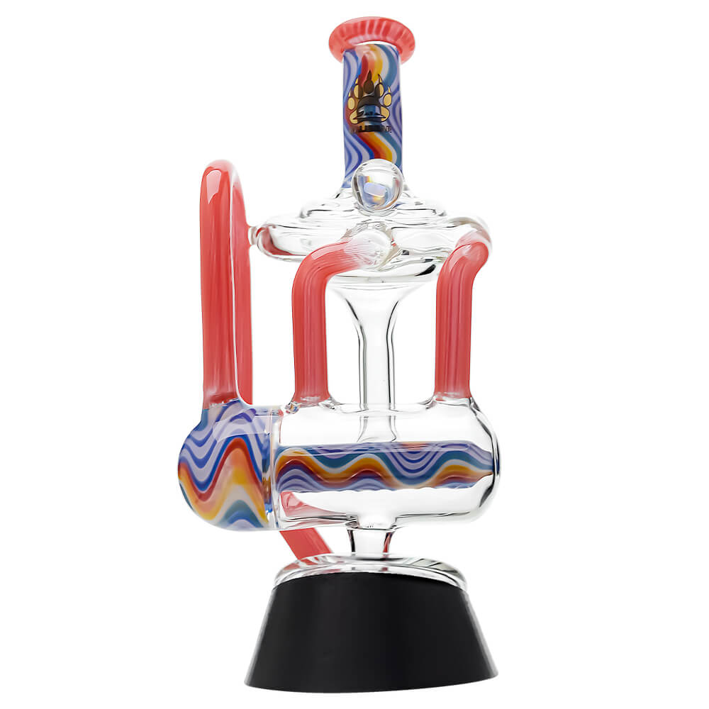 Heady Wigwag Puffco Peak OG &amp; Pro Glass Attachment Encased W/ Opal