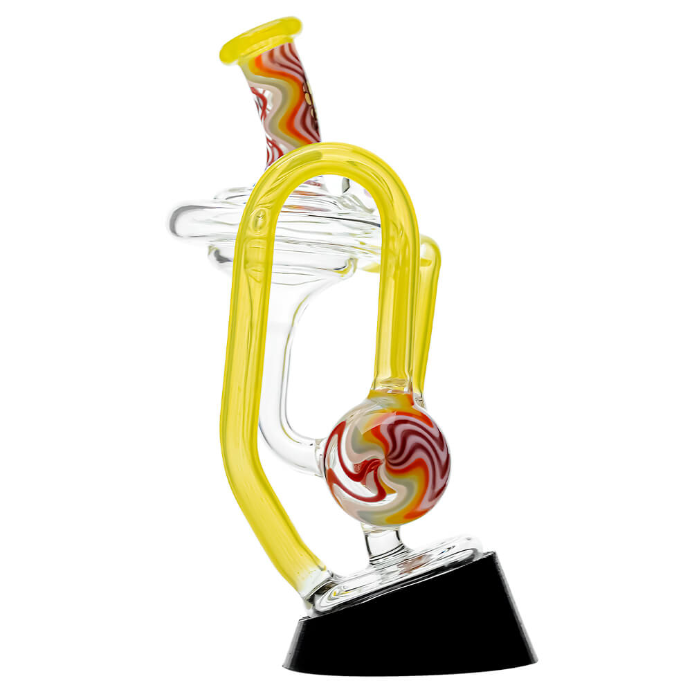 Heady Wigwag Puffco Peak OG &amp; Pro Glass Attachment Encased W/ Opal