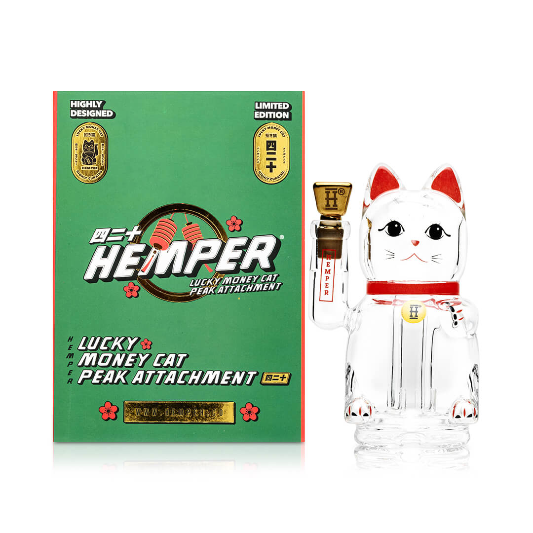 Lucky Money Cat Puffco Peak Top