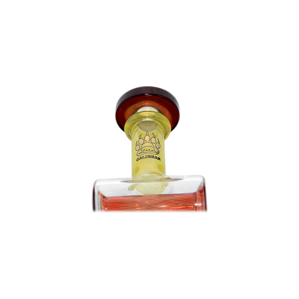 Calibear Honeycomb Twisted Recycler Dab Rig | 8" Borosilicate Glass Rig with Honeycomb Chamber &amp; Twisted Recycler