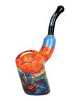 Grateful Dead x Pulsar Inside Print Bent Sherlock Pipe | 4"
