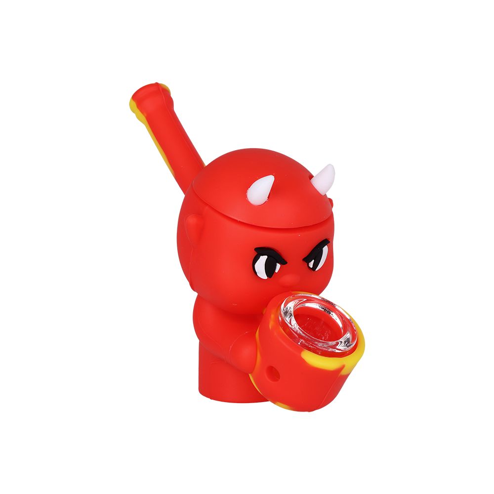 8CT DISPLAY - SeshGear Silicone Squad Secret Stash Hand Pipes - 4" / Assorted Designs