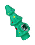 5CT BUNDLE - Christmas Tree Silicone Hand Pipe - 4.9"
