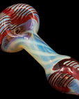 "Twisty Cane" Spoon Glass Pipe (Various Colors)