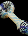 "Twisty Cane" Spoon Glass Pipe (Various Colors)